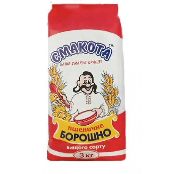 Борошно Смакота 3кг Борошно Смакота 3кг